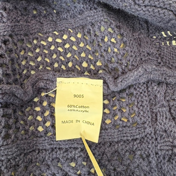 Kirundi Cotton Crochet Sweater Vest Tank Top Medium - Picture 7 of 12